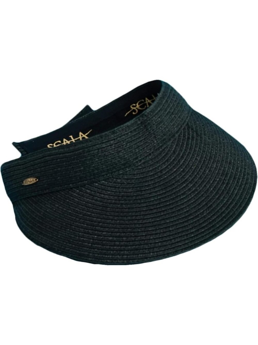 Wide Brim Sun Visor Hat for Women, UV Protection, Stylish Paper Braid Design
